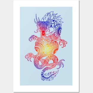 Dragon Mandala Streetwear T-Shirt Posters and Art